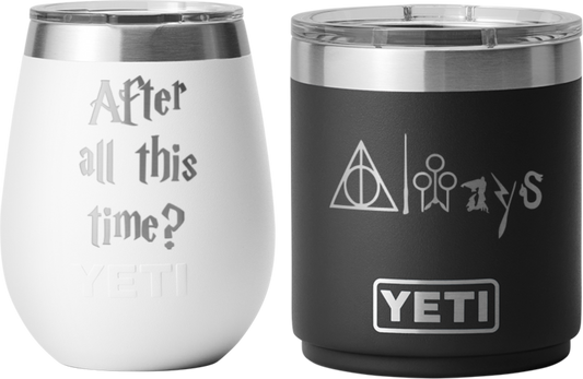 Personalized His and Hers Harry Potter 'After all this time - Always' Tumblers
